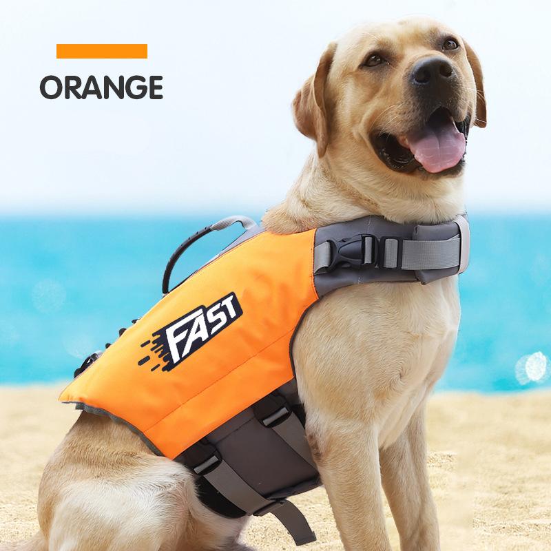 Schwimmweste für Haustiere, Sicherheitsweste für Hunde im Sommer, modisch, verstellbar, reflektierend, für den Pool oder zum Surfen, treibende Hundeschwimmweste L