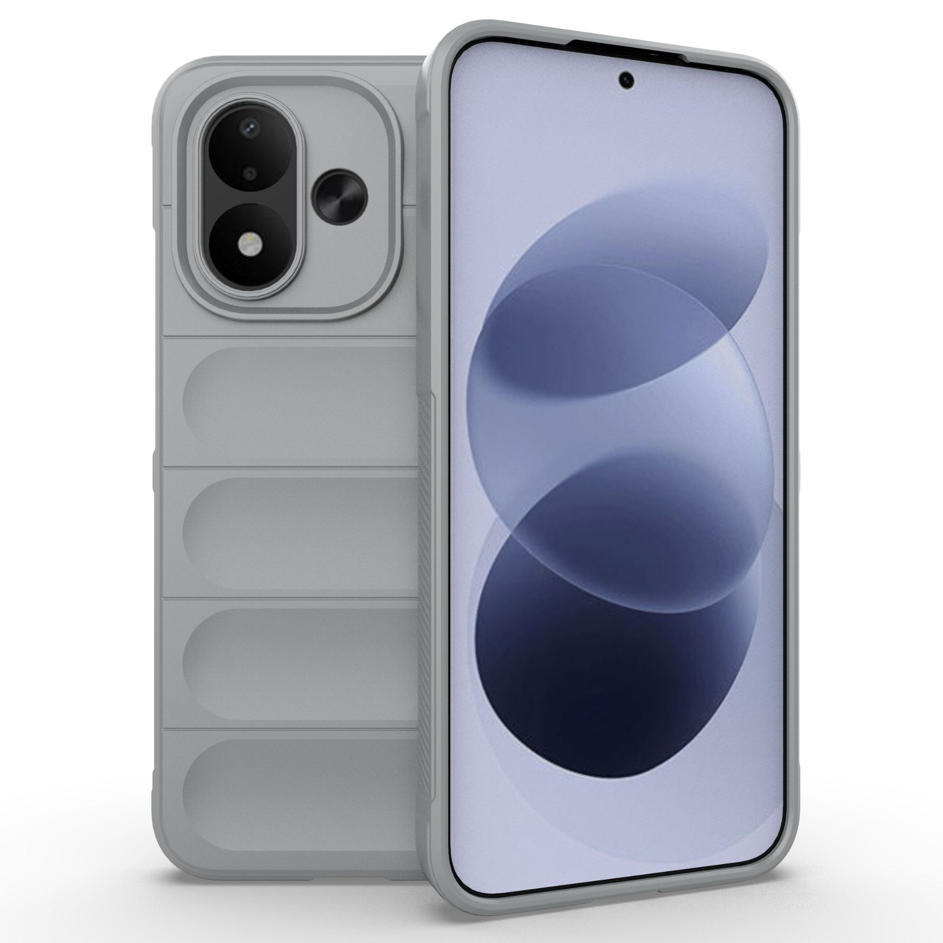 Xiaomi Redmi Note 17 Pro 5G Handyhülle, Waschbare Weiche TPU Handyhülle Cover für Xiaomi Redmi Note 17 Pro 5G licht grau