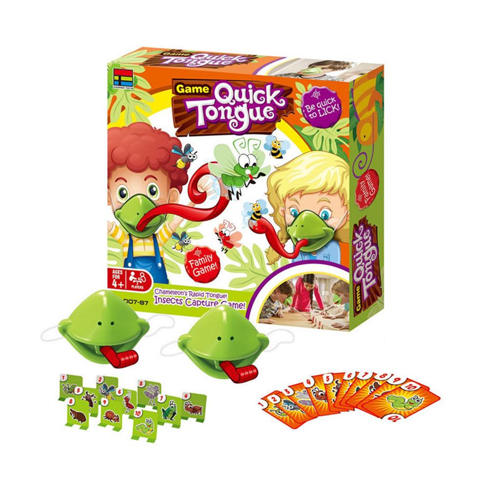 Zungen-Spielset Interaktives Desktop-Fang-Käfer-Spiel Klebrige Zunge Lustige Brettspiele Puzzlespiel