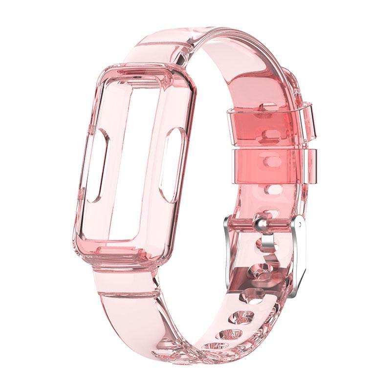 Klares Band für Fitbit Luxe Ace 3 2 Armband-Armband für Fitbit Inspire 2/Inspire/Inspire HR/Inspire 3 Band-Armband rosa