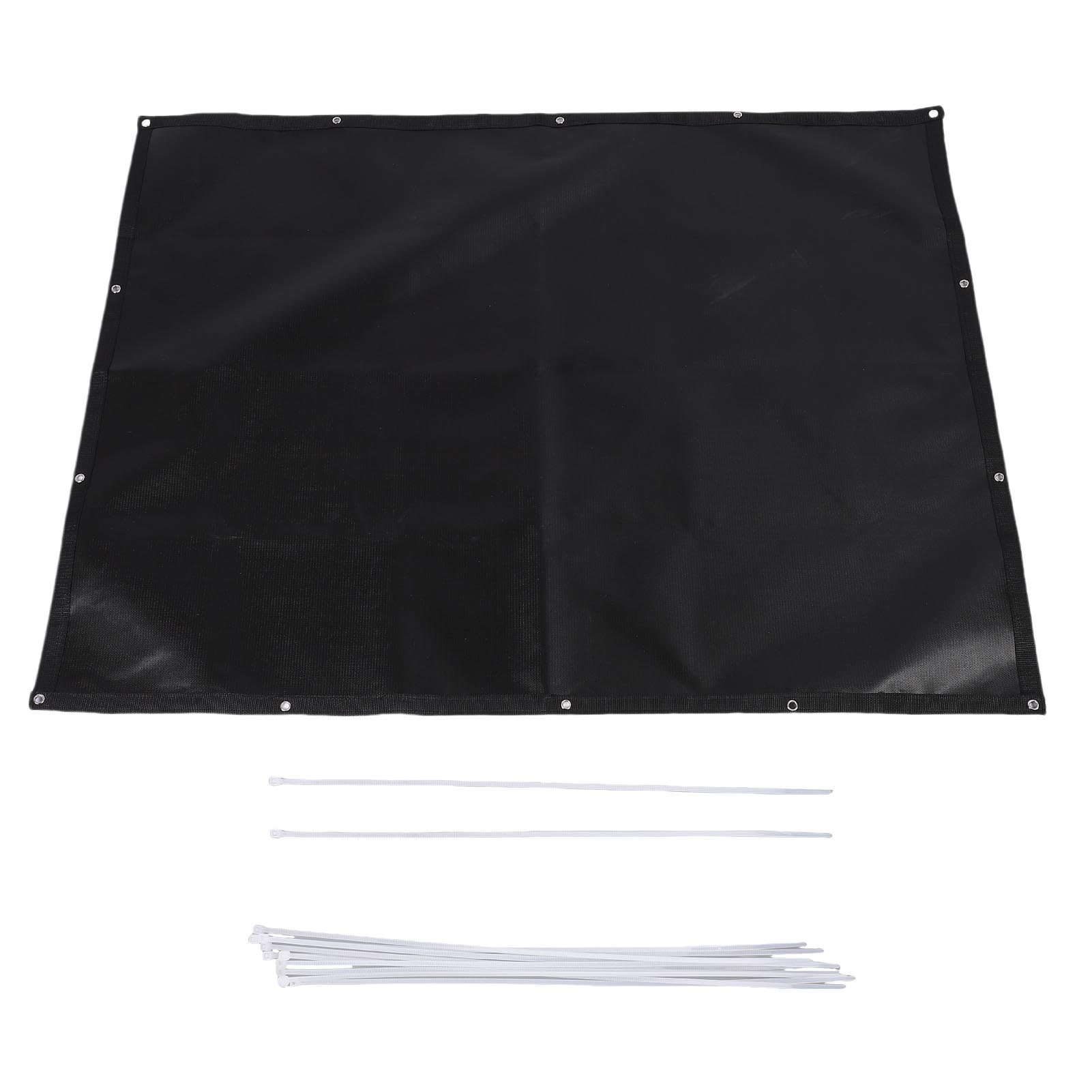 Grill Hitzeschildmatte Fiberglas Regen- und Feuerfest Einfache Reinigung Grill Zaunschutz für 3x6ft