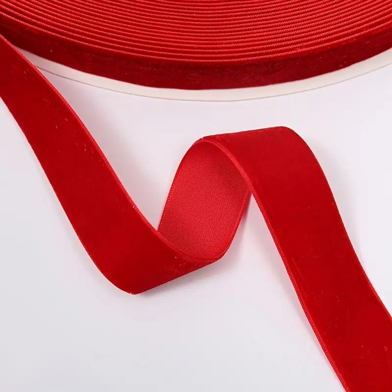 Samtband, 2 Yards * 1,57 Zoll, Geschenk-, Blumenverpackungs-Schleife, handgefertigt, DIY, Weihnachtsdekoration, Bekleidungsnähzubehör. L red
