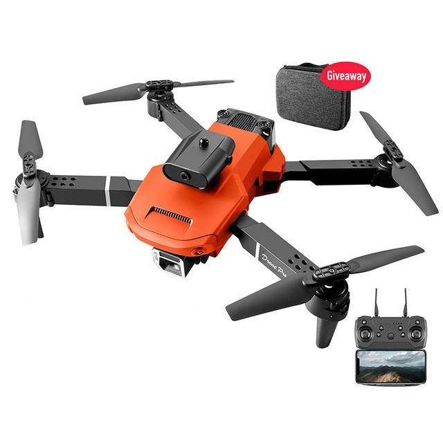 2025 NEU E100 Mini Drohne 4k Professionelle HD Kamera Fpv WiFi Drohne mit Hindernisvermeidung Rc Hubschrauber Faltbarer Quadcopter Spielzeug single camera 1 battery orange