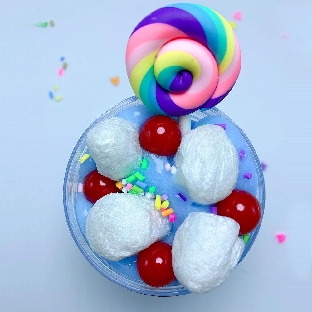 Weiches Lutscher-Schleim-Spielzeug für Kinder, Gummi-Lizun-Schleim, Anti-Stress-Spielzeug, dynamischer Sand für Quetschspielzeug 120ml