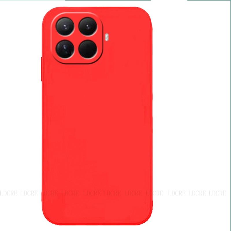 Für Hülle Xiaomi Mi 15T Pro Hülle Mi 15T Pro Capas Handy Bumper Armor Rückseite Flüssigsilikon Stoßfest Weiche TPU Fundas Xiaomi 15T Xiaomi 15T rot