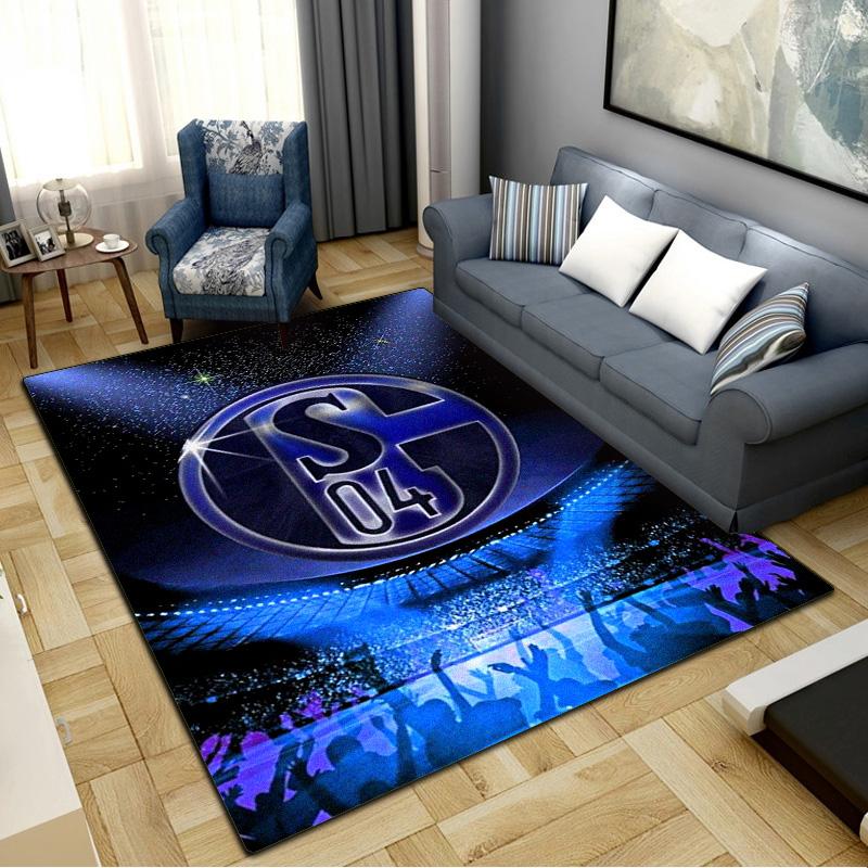 FC Schalke 04 Teppich für Wohnzimmer Schlafzimmer Zuhause Sofadekoration, Kinderspiel rutschfeste Bodenmatte 100x150cm( 39x59in)