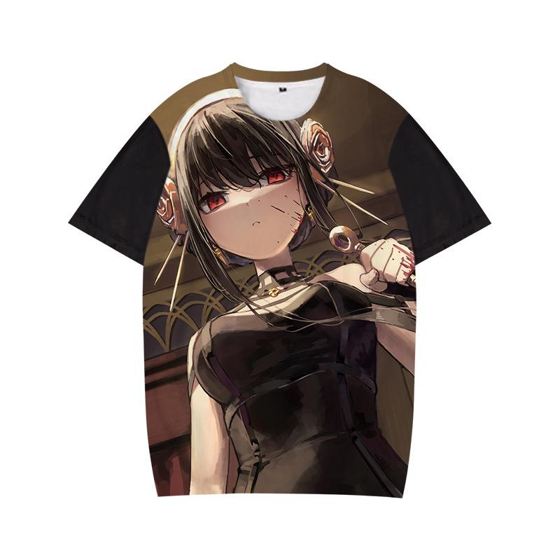 Japanische Anime SPY X FAMILY T Shirt Männer Nette Cartoon Kleidung Anya Sommer Tops T-shirt Unisex T-shirt versized T Shirt Geschenke XL