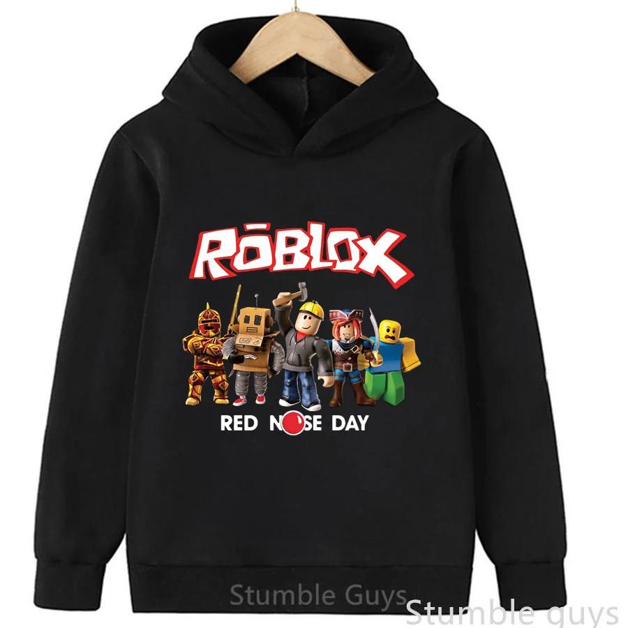 Kinder Roblox 3-12J Herbst Sweatshirt Mode Hoodie 3D Spielcharakter Druck Jungen Mädchen Freizeit Sportbekleidung 110