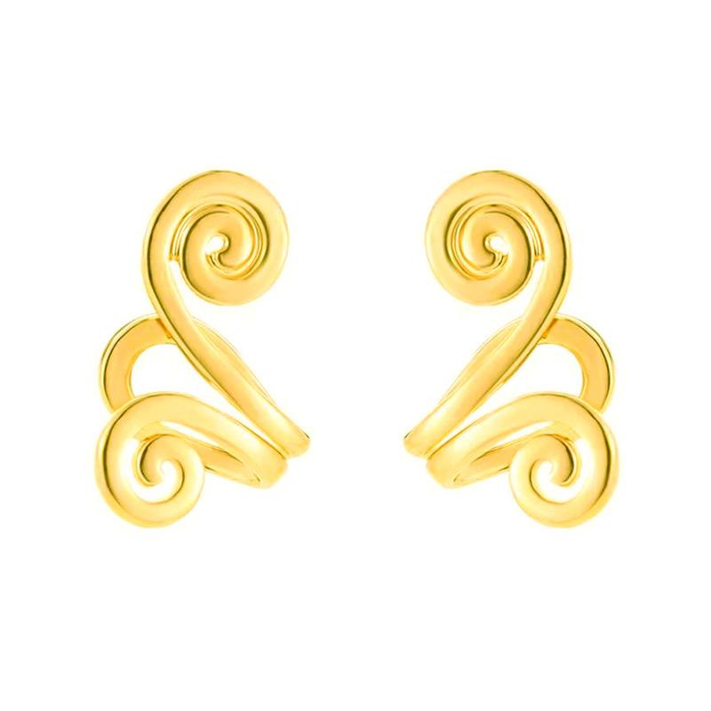 Nicht Piercing Ohrringe Einfache Ohrringe Clip Akupressur Abnehmen Ohrringe Gesundheitswesen Stimulierende Akupunkturpunkte Ohrring Clip gold