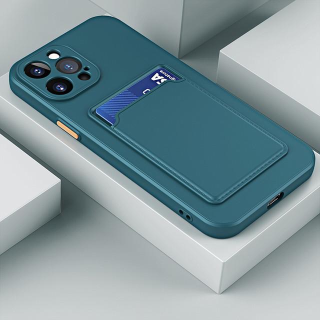 Stoßfeste Tasche mit Kartensteckplatz Halter Hülle Für IPhone 16 15 13 12 11 Pro Max Mini X XS Max XR 16 Plus Hülle Für Iphone 16 Pro Max Hülle For iphone16 Pro Max