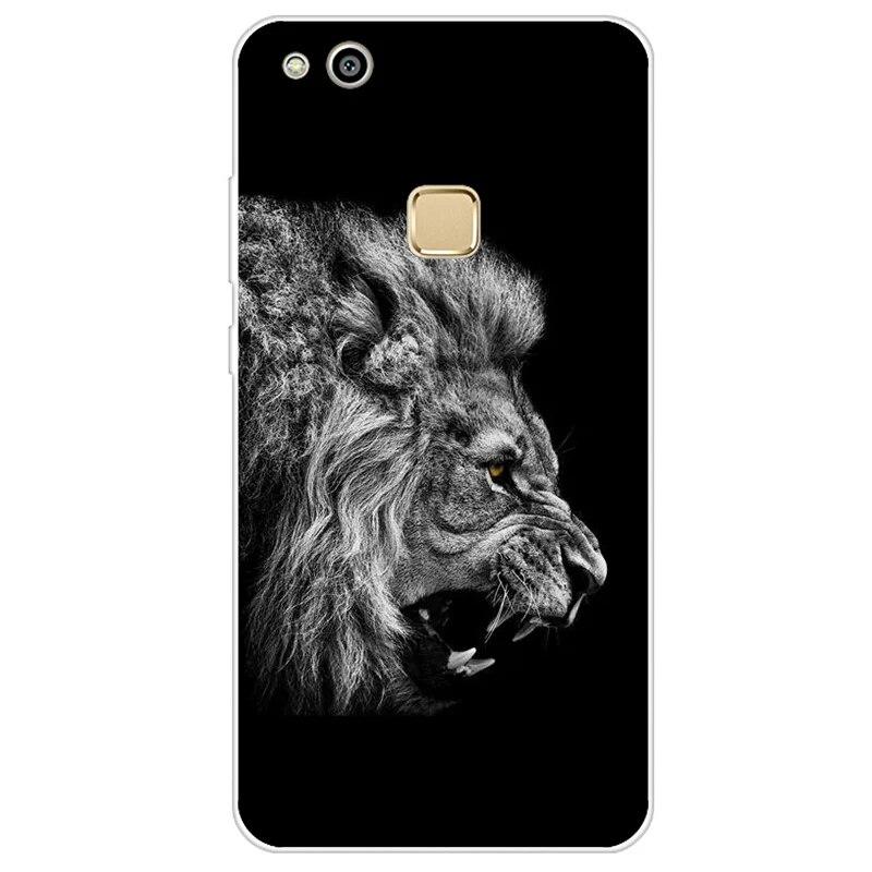 Für Huawei P10 lite Fall Silikon Abdeckung Fall für huawei P10 Weiche TPU Rückseitige Abdeckung Nette Cartoon Katze Blume Telefon fällen Coque Etui Huawei P10