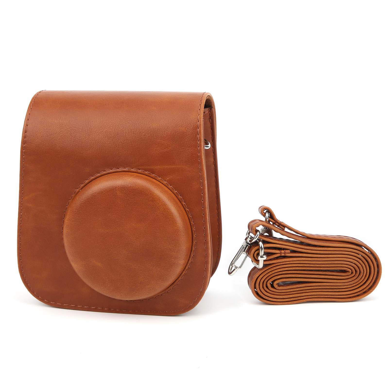 PU-Kamera-Aufbewahrungskoffer Vintage Sling Shell Bag für Fujifilm Instax Mini 11 9 8 Kamera