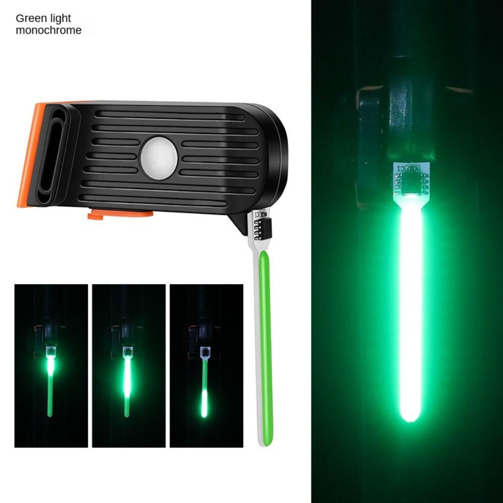 Aufladbares LED-Fahrrad-Rücklicht, ultrahelles Mountainbike-LED-Warnlicht, Fahrradlicht, Fahrrad grün