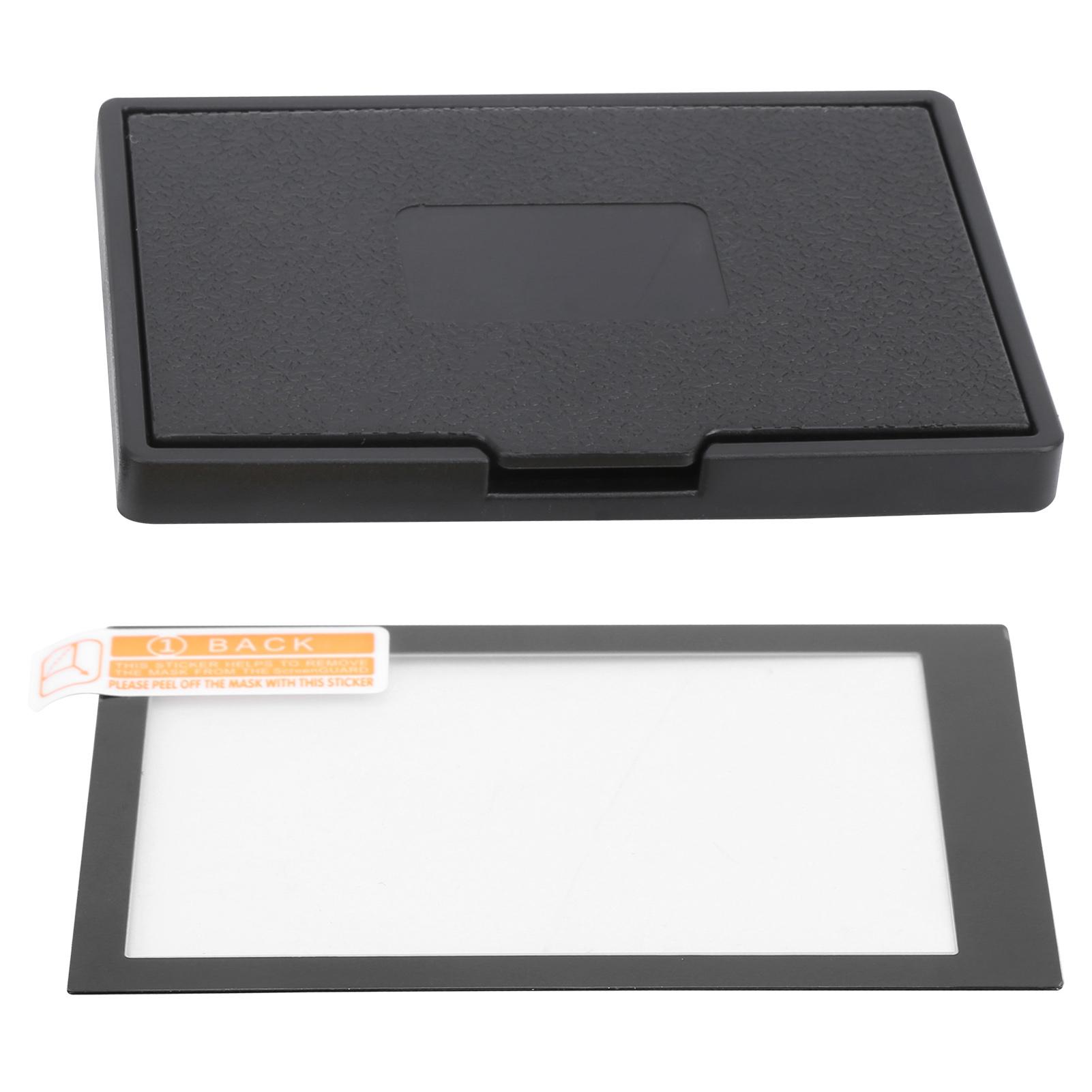 Digitalkamera-Display-Schutzfolie gehärtet Gegenlichtblende Set für Olympus EM10 IIEM1 II