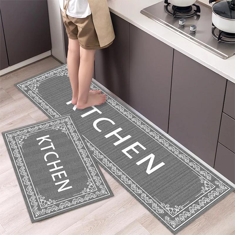 Rutschfeste Küchenteppiche für Wohnzimmer Langer Bereich Teppich Küchenbodenmatte Teppiche Eingangstürmatte Hom 40x60cm and 40x120cm