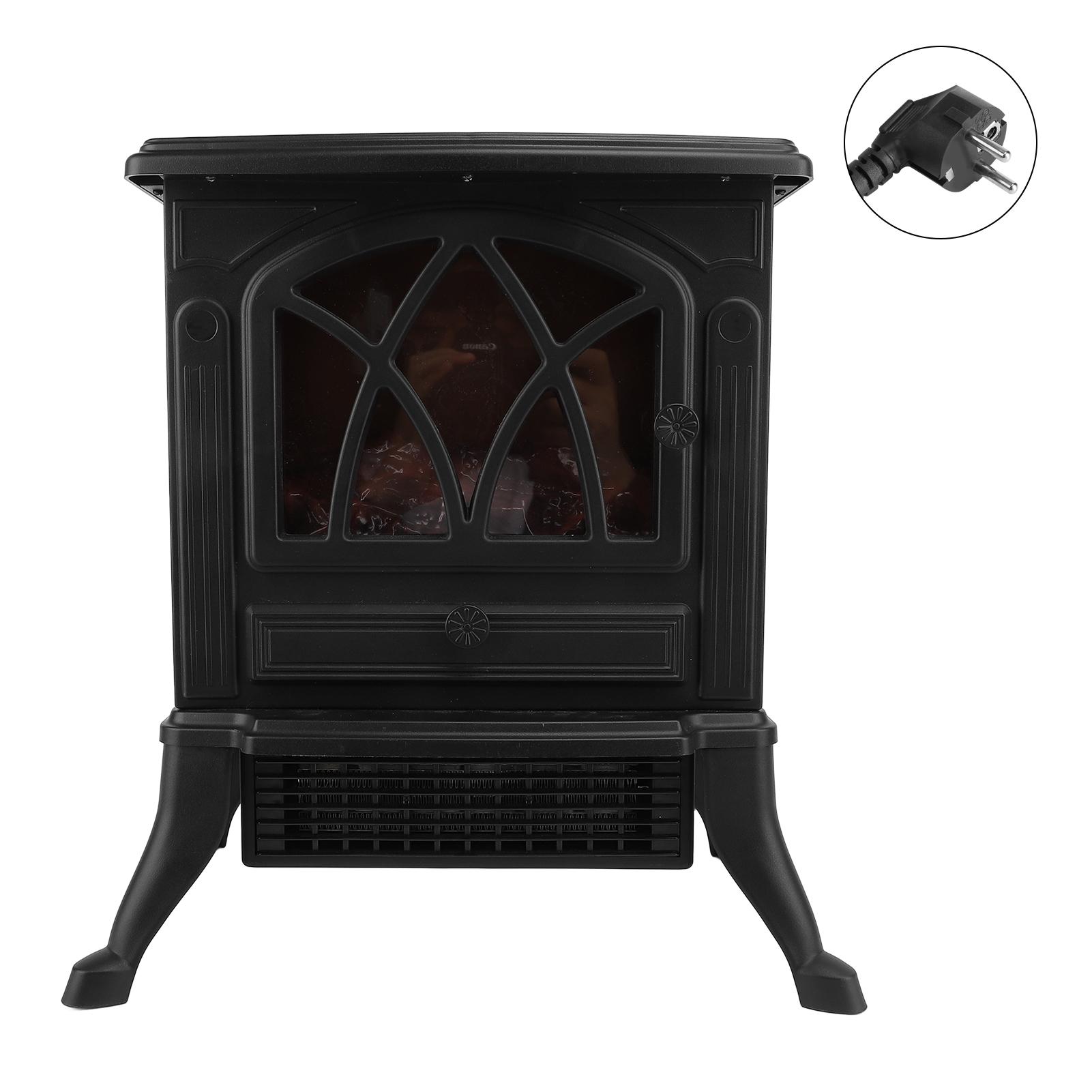 Elektrischer Kaminofen, 3D-Flammeneffekt, schnelles Aufheizen, elektrischer Raumheizer für Zuhause, EU-Stecker, 220 V EU Plug 220V