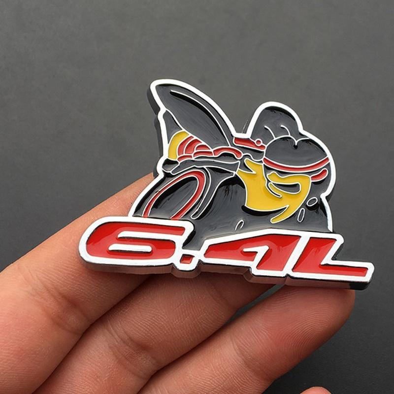 Für 6,4 l Bee Kühlergrill-Abzeichen, Auto-Emblem-Aufkleber für Scatpack, Challenger, Compass, Command, Durango, Chrom-Aufkleber, Exerior Off Road 1 Badge Sticker