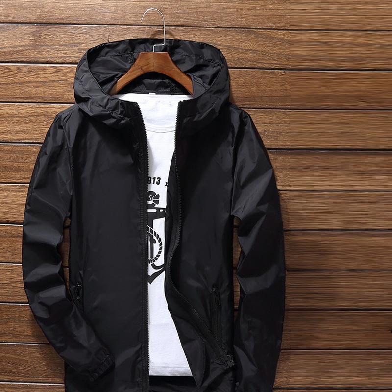 Schnelltrocknende Jacke Radfahren Laufen Sonnenschutz Wasserdicht UV Damen Herren Dünne Oberbekleidung Ultraleichte Jacke Herren Winddichte Jacke 4XL schwarz