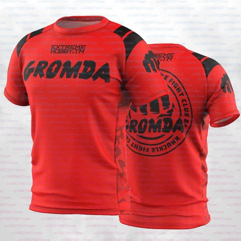 GROMDA Battle Boxing Game Team Trikot Herren MMA Play Fighting Kurzarm T-Shirts Fans Sommer 3D Druck Atmungsaktiv Sportbekleidung 3XL black