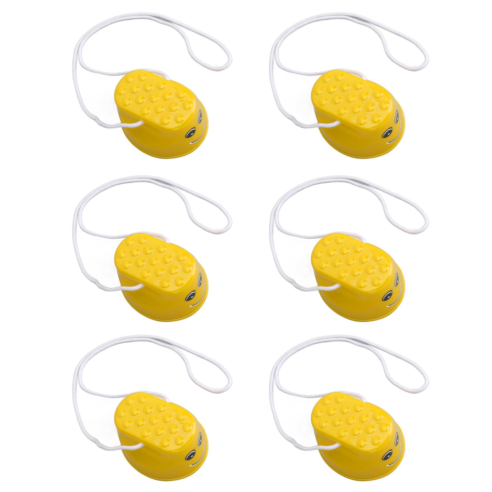 6 stücke Kinder Stepper Spielzeug Verbessern Koordination Gleichgewicht Training Walking Stelzen für Outdoor Spielen Rot gelb