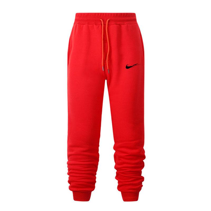 Herren Herbst und Winter Freizeithosen Sporthosen Herrenhosen Jogginghosen Hip Hop Straßenhosen M rot