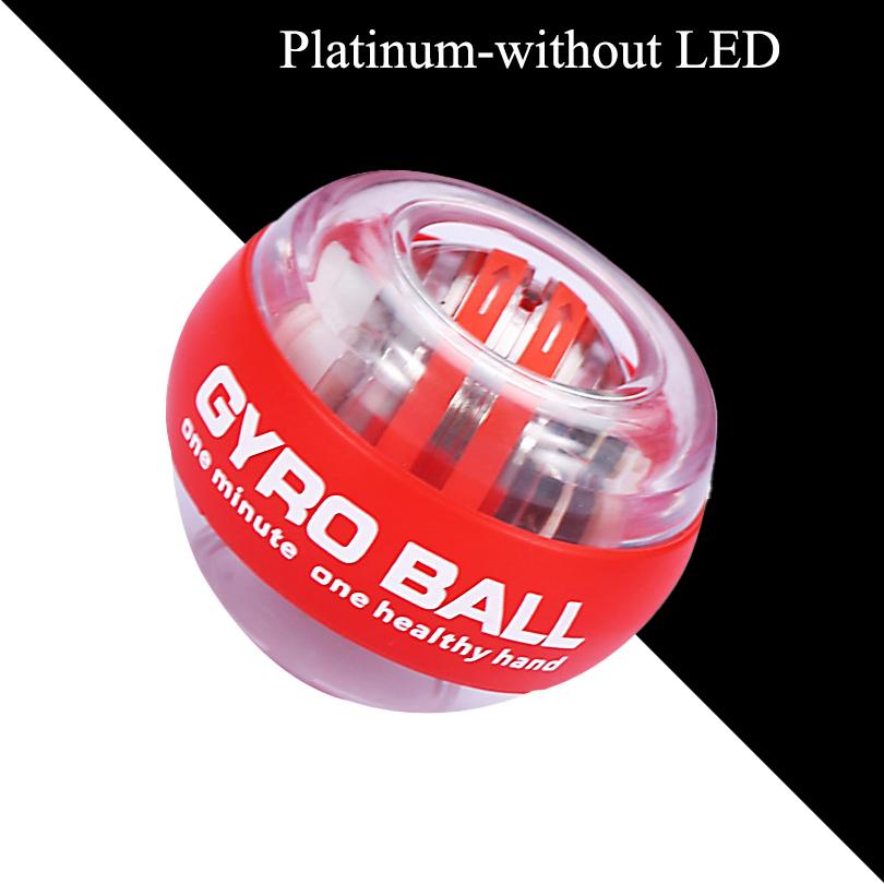 Gyro-Ball zur Stärkung der Arme, Finger, Handgelenk, Knochen, Handgelenkstrainer-Ball, Auto-Start-Handgelenksstärker, gyroskopisches Unterarm-Trainingsgerät rot