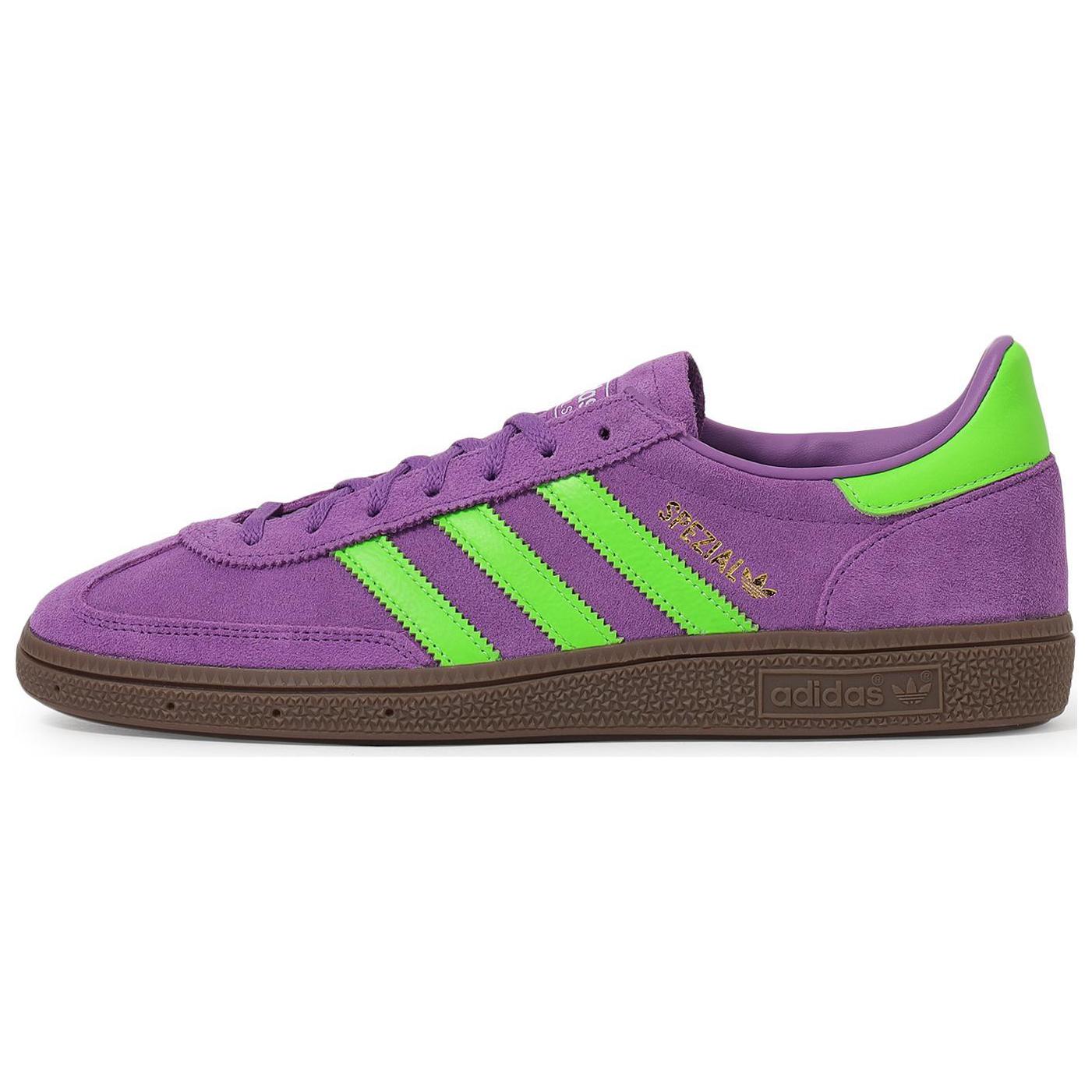 Adidas Originals HANDBALL SPEZIAL Abriebfeste Low-Top Skateboard-Schuhe Unisex Lila Grün JS0251 37⅓ pink