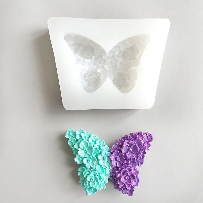 DIY Schmetterling Ornament Silikon Formen Cupcake Fondant Kerze Seife Süßigkeiten Schokolade Kuchen Dekoration Backen Werkzeug A5