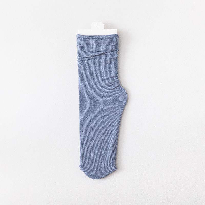 Frauen Damen Eis Seide Socken Sommer Ultra Dünne Kühle Socken Süßigkeiten Süße Atmungsaktive Socken Calcetines De Mujer Femmes Chaussettes blau-graue