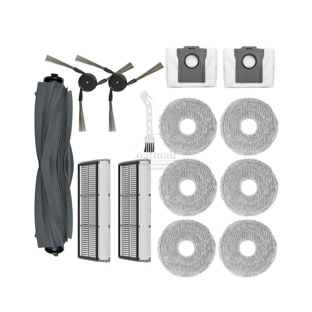 Zubehör für Dreame X40 Ultra / L40 Ultra Staubsauger Ersatzteile Ersatz-Set, Hauptbürste, Bürstenabdeckung, Staubbeutel, HEPA-Filter, Wischlappen Kit 1