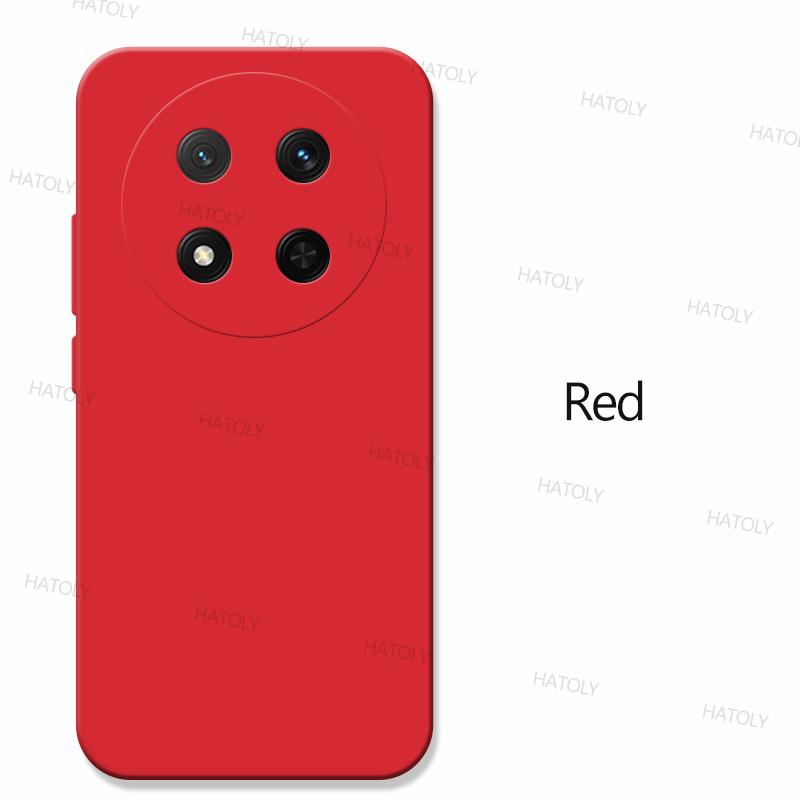Für Honor Magic 7 Lite Hülle Honor Magic 7 Lite Cover Funda TPU Stoßfeste Flüssigsilikon-Telefonhülle Honor Magic 7 Lite Honor Magic 7 Lite rot
