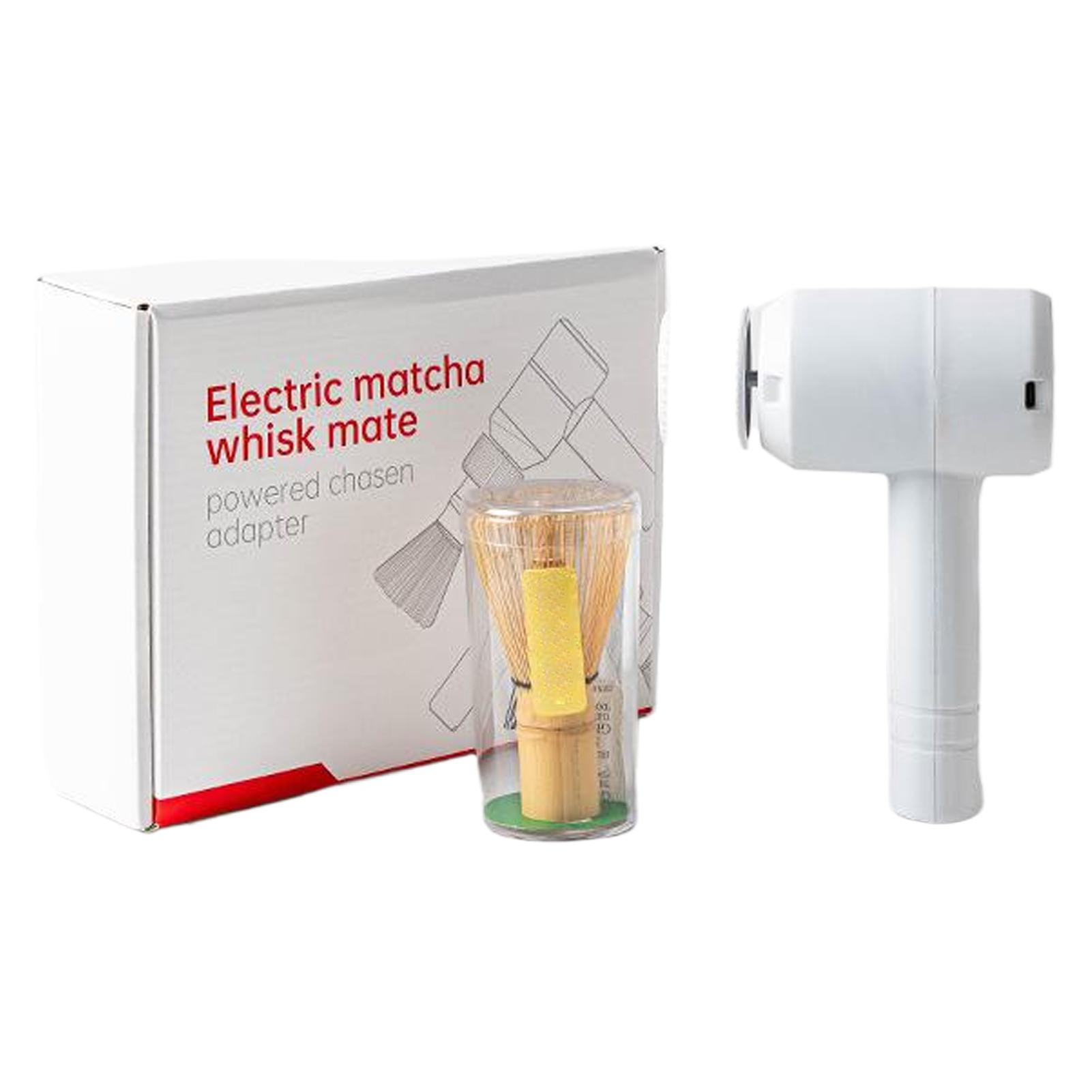 Neues Matcha-Elektro-Rührbesen-Set – Wiederaufladbarer Handmixer mit Schneebesen und Halterung, elektrischer Handmixer für Matcha-Tee-Liebhaber