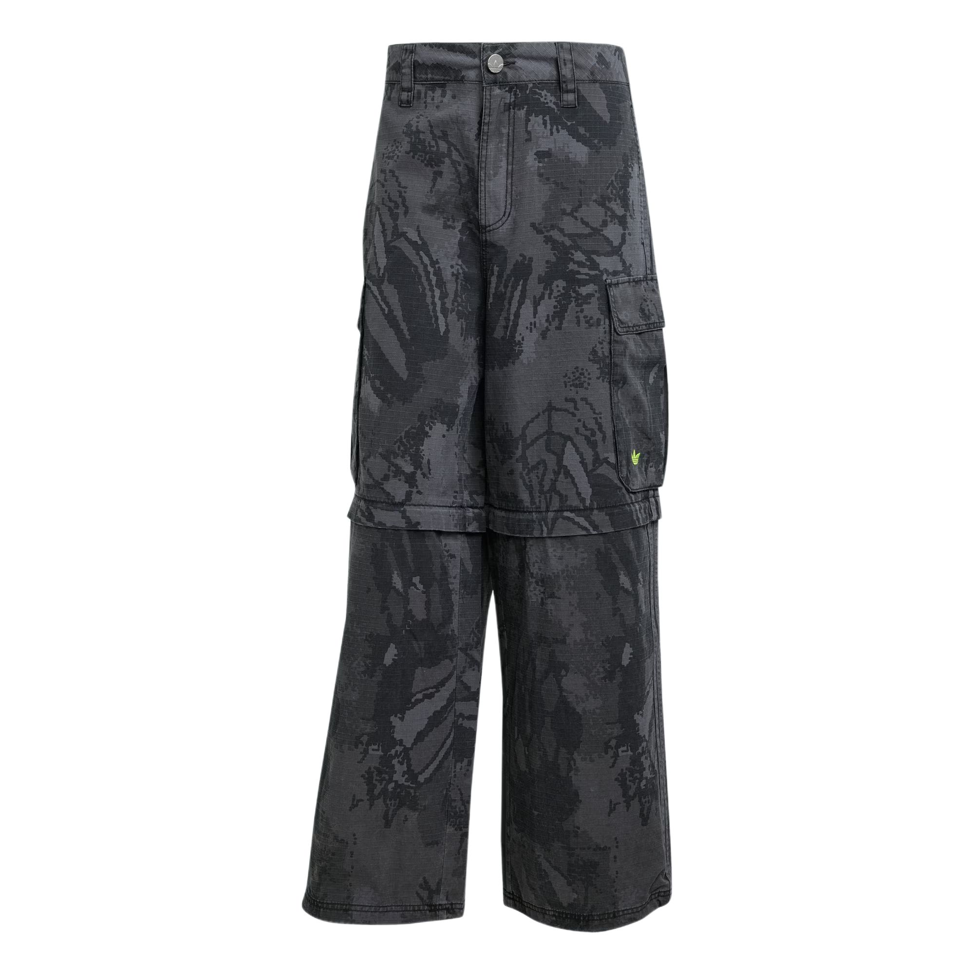 Adidas Originals Zip-Off Cargo Hose Locker Bequem Mode Vielseitige Arbeitshose Herren Unterteile Grau KD2253 2XL