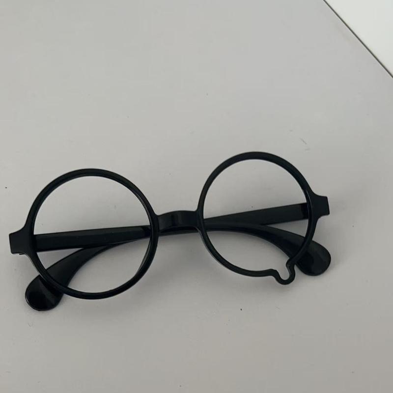 Y2K Tropfenform Cosplay Brille Unisex Ohne Gläser Brillenschmuck Kostüm-Requisiten Brille Brillen-Accessoires Geschenke gray