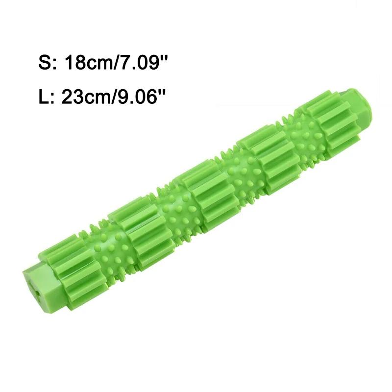 Hundespielzeug Haustierzahnreinigungsspielzeug für kleine mittelgroße Hunde aggressive Kauer Futter Leckerli ausgebendes Spielzeug Hundezubehör 23cm green