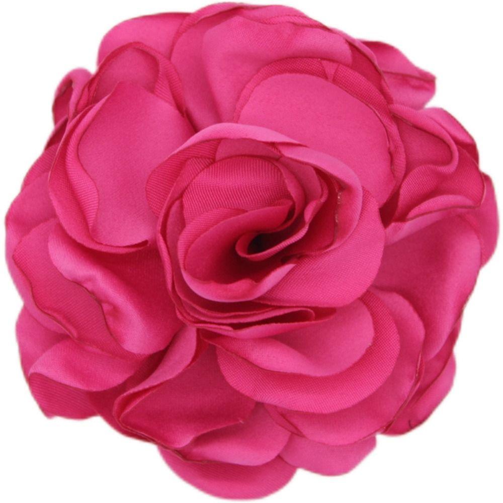 Tuch Kunst Handgemachte Stoff Große Rose Blume Brosche Mode Kleid Anzug Corsage 2024 Floral Brosche rose rot