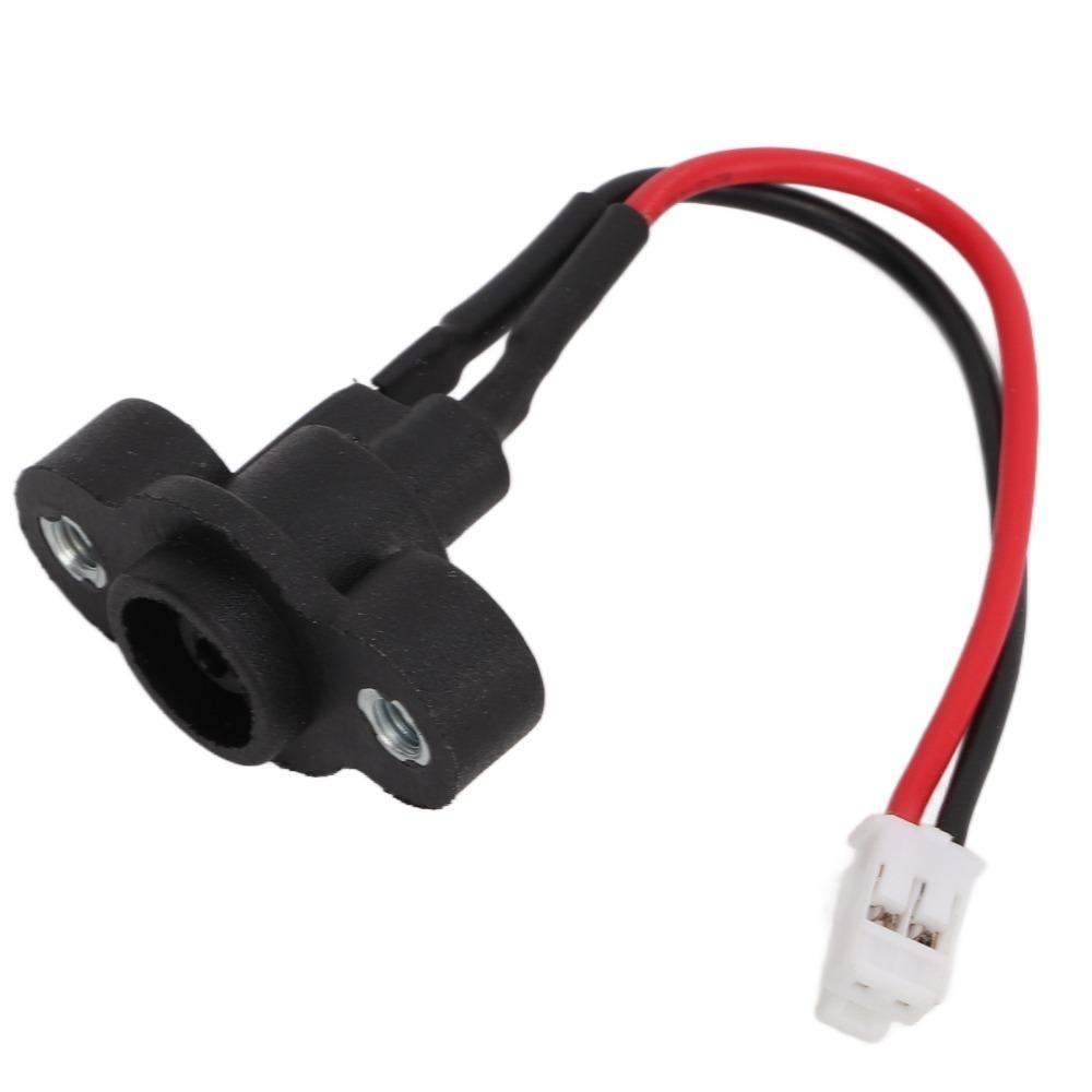 Leichter Elektroroller Ladeanschluss für Ninebot ES1 ES2 ES3 ES4 Reparaturteile schwarz