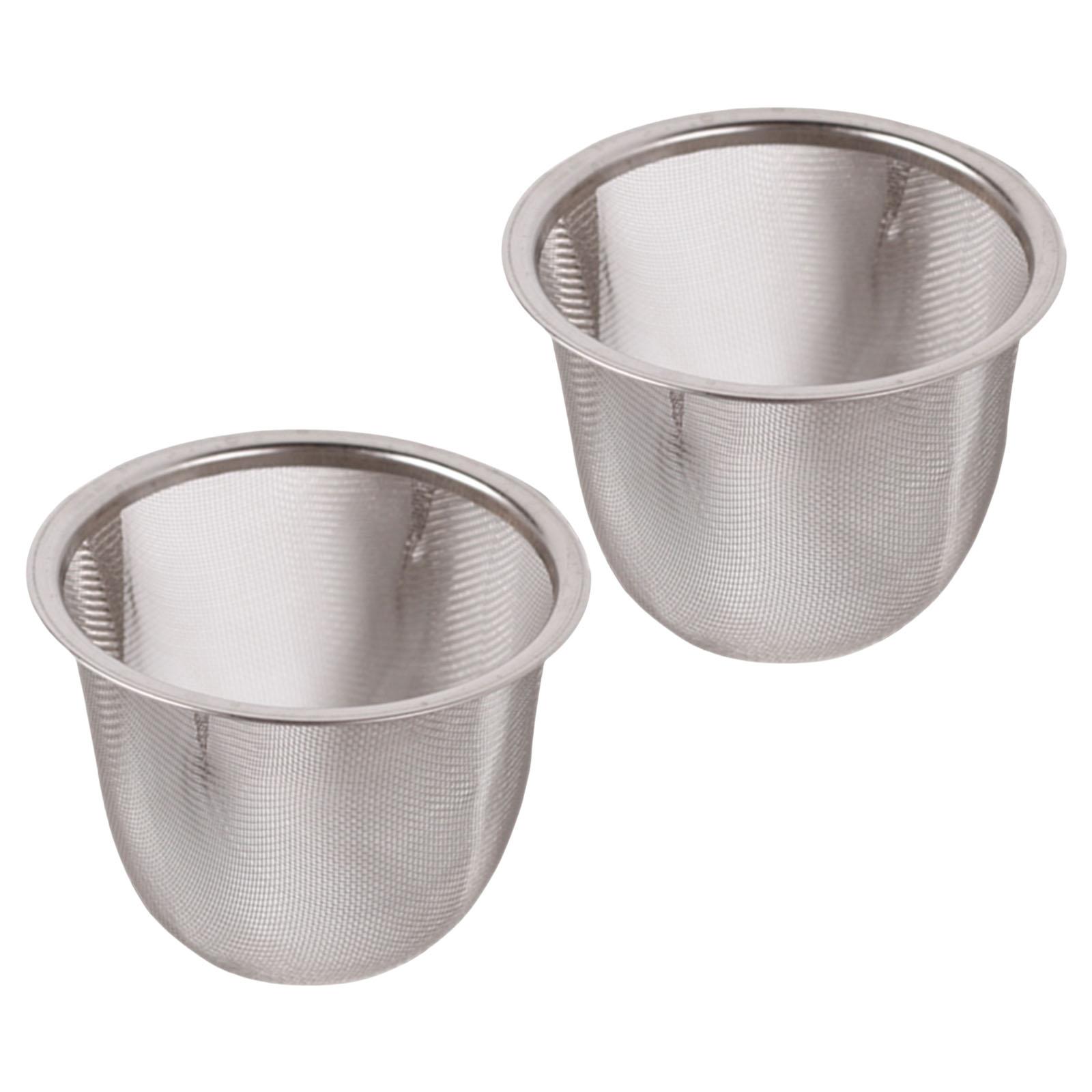 Teesieb aus Edelstahl, praktischer feinmaschiger Teefilter für lose Blätter, professioneller Teekannenfilter, Küchenzubehör 8CM