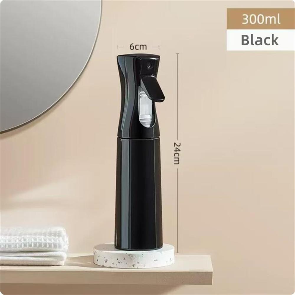 Kontinuierlicher Wassersprüher Leere Sprühflasche, Ölsprüher für Friseurbedarf, Hautpflege, Pflanzen, Haustiere, Küche, Barbecue 300ml schwarz
