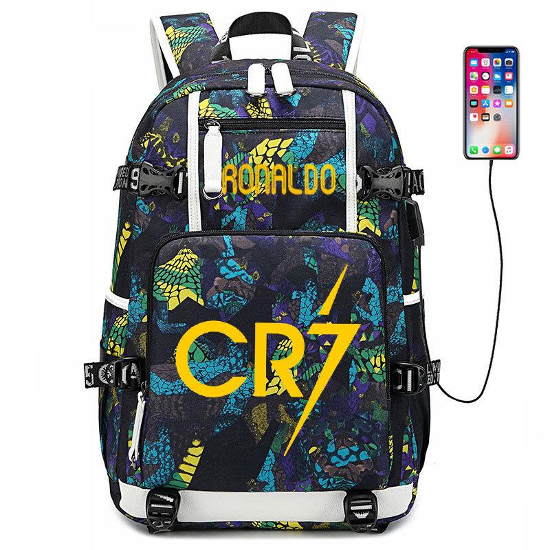 Großer Fußballrucksack Mbappe Schultasche Neymar Signatur Rucksack 36-55L