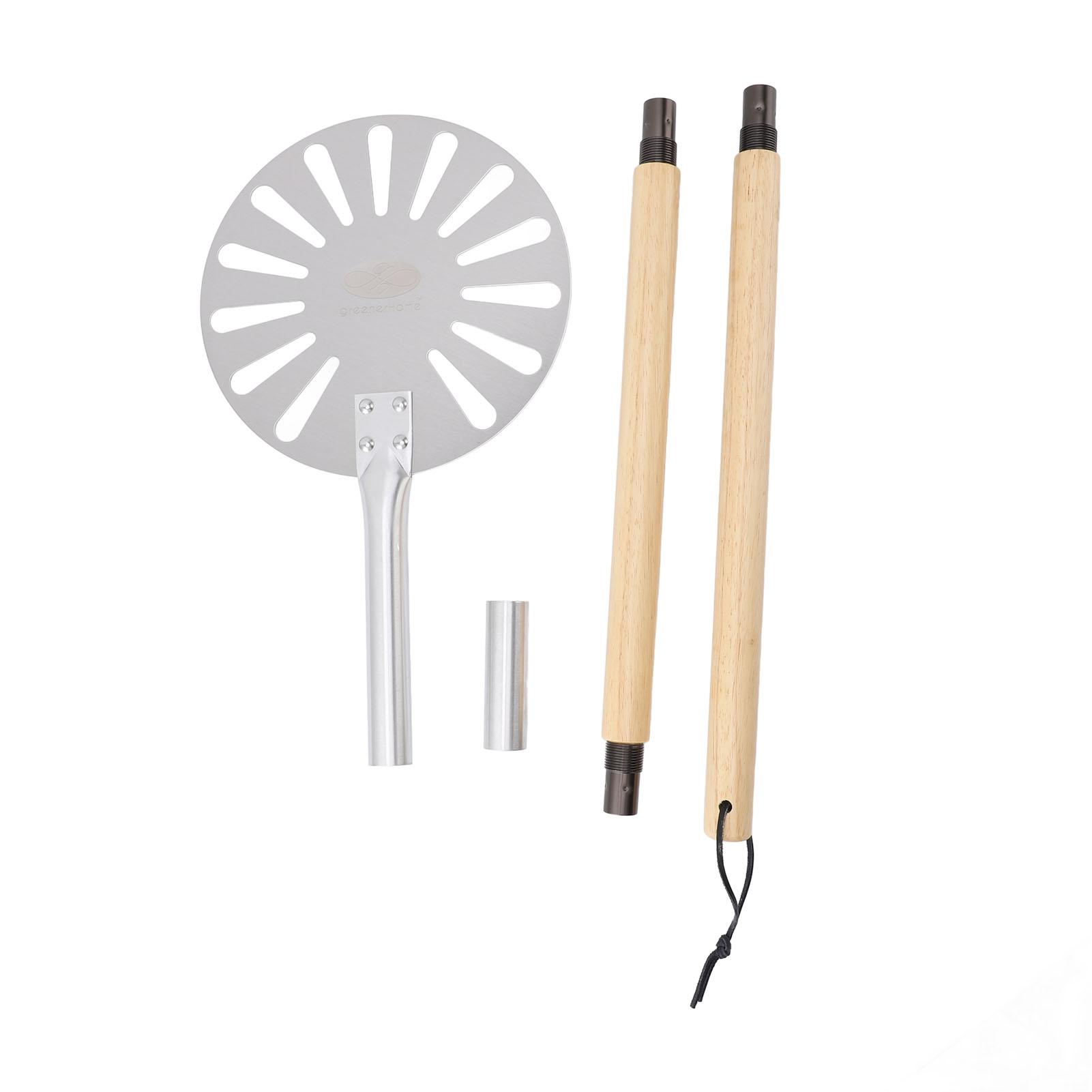 9 Zoll Pizza-Drehschaufel Leichtgewichtige Edelstahl Perforierte Pizza-Schaufel Metall Pizza-Wender L