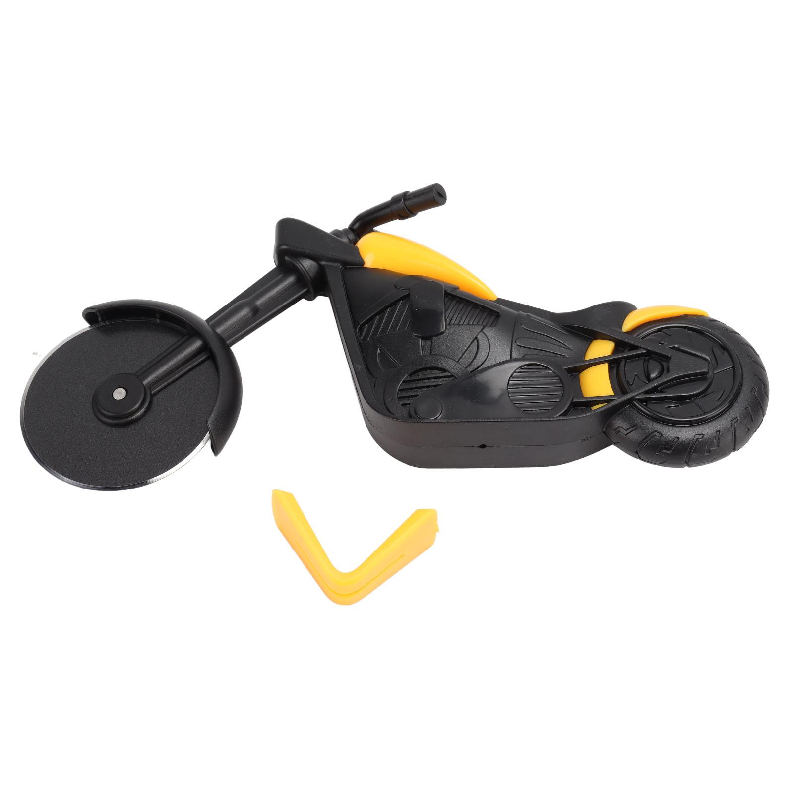 Pizza Schneider Rad Motorrad Aussehen Edelstahl Pizza Roller Messer für Zuhause Küche Gelb gelb