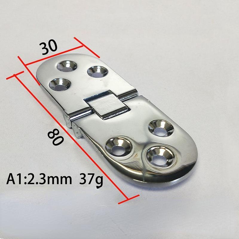 2 Stück Möbelbeschläge Klappscharniere Selbsttragende Klapptisch-Schranktürscharniere Unterputzscharniere für Küchenmöbel Thickness 2.3mm 2PC silber