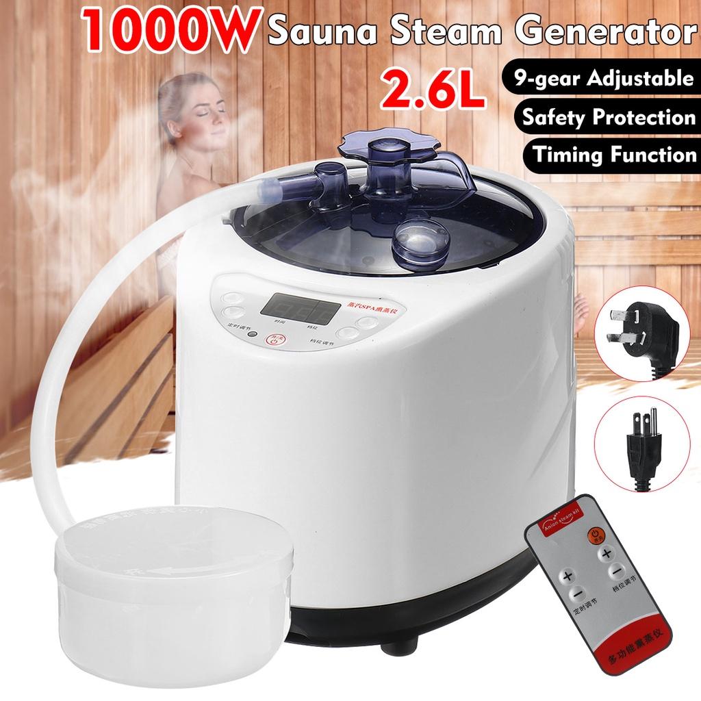 2,6 l Sauna-Dampfgarer-Topfgenerator, Dampf-SPA-Topfmaschine mit Fernbedienung für zu Hause, großer Sauna-Dampfgarer, Körpertherapie-Sauna