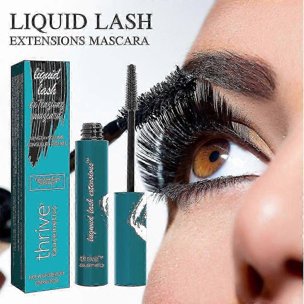 Thrive Causemetics Liquid Lash Extensions Mascara, Verdichtend, Schwunggebend, Wasserfest, Verlängernd, Wischfest schwarz