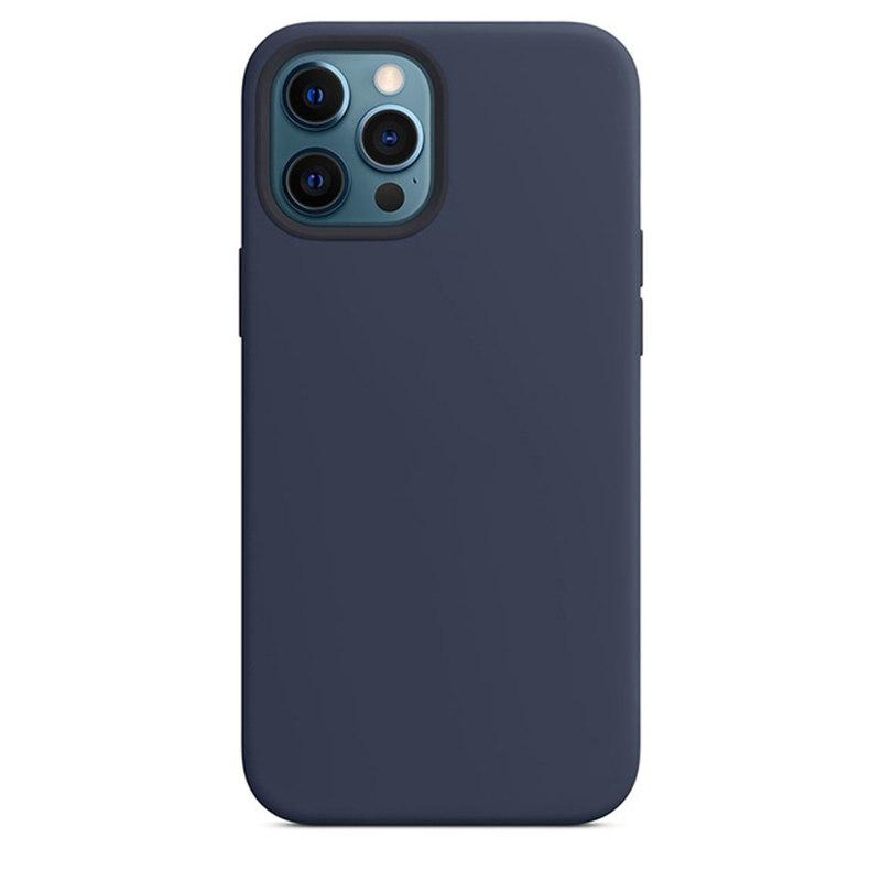 Luxuriöse Silikonhülle für iPhone 13 Mini 15 14 Pro MAX Hüllen für Apple iPhone 11 12 13 Mini Vollständige Abdeckung mit Box iPhone 15 Pro navy blau