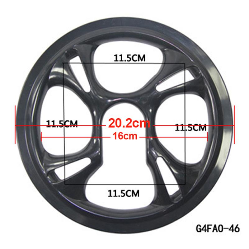 Fahrrad Kettenrad Schutz Kette Rad Schutzhülle Kurbel Kettenblatt Schutz Radfahren Fahrrad Zubehör 42 44 46 48 50 G4FAO-46