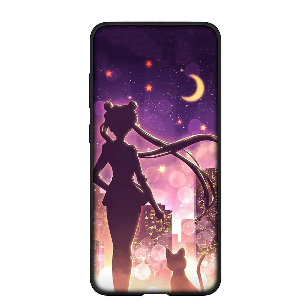 Handyhülle für iPhone 17 16 15 Plus XR Huawei P30 P20 Lite Redmi Note 14 12 11 13 Pro Max OPPO A60 A80 A40 A18 A38 A54 Cartoon Sailor Moon Mädchen Hülle for iPhone SE 2022 ceil