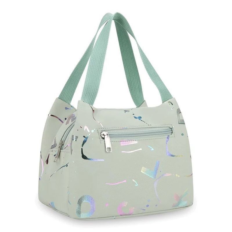 Stofftasche Damen Leinwand Kleine Handtaschen Oxford-Stoff Wasserdichte Lunchtasche Handytasche Damentasche Neue Mutter Einkaufstasche grün
