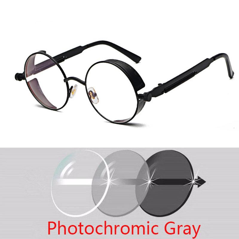 Metall Lesebrille Gotisch Steampunk Vintage Schild Brille Sonnenbrille Weitsichtigkeit Korrektur 0 +0,5 +0,75 +1,0 +2,0 +3,0 Bis +6,0 0 black